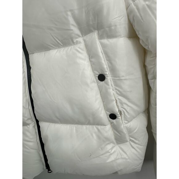 Save The Duck WOMEN'S ANIMAL FREE PUFFER JACKET ISLA IN OFF WHITE Size: M/L - Picture 2 of 10